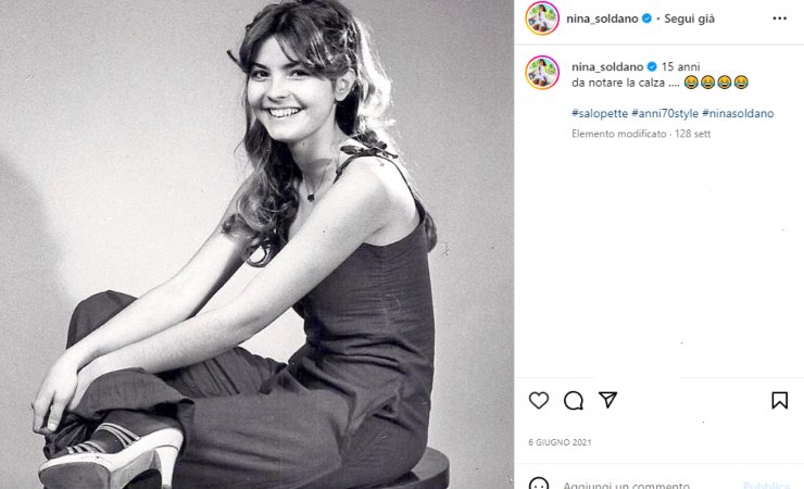 Nina soldano foto 15 anni