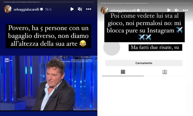 teo mammuccari ha bloccato selvaggia lucarelli su instagram