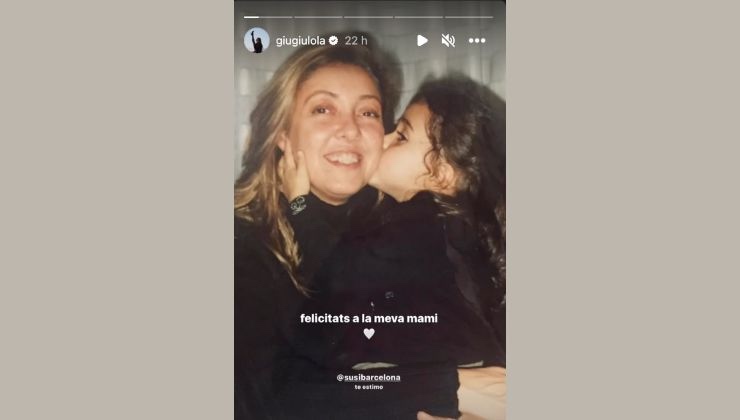 giulia stabile con la mamma