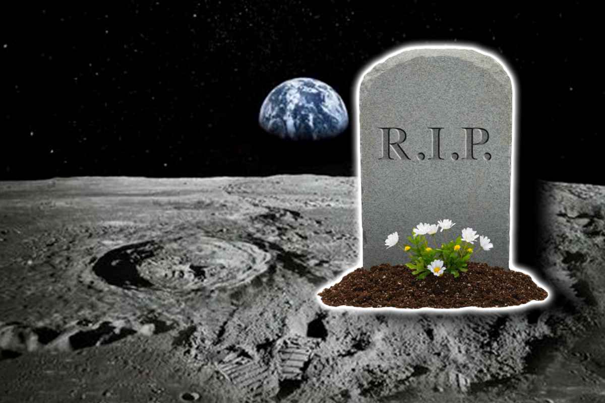 Uomo sepolto sulla luna