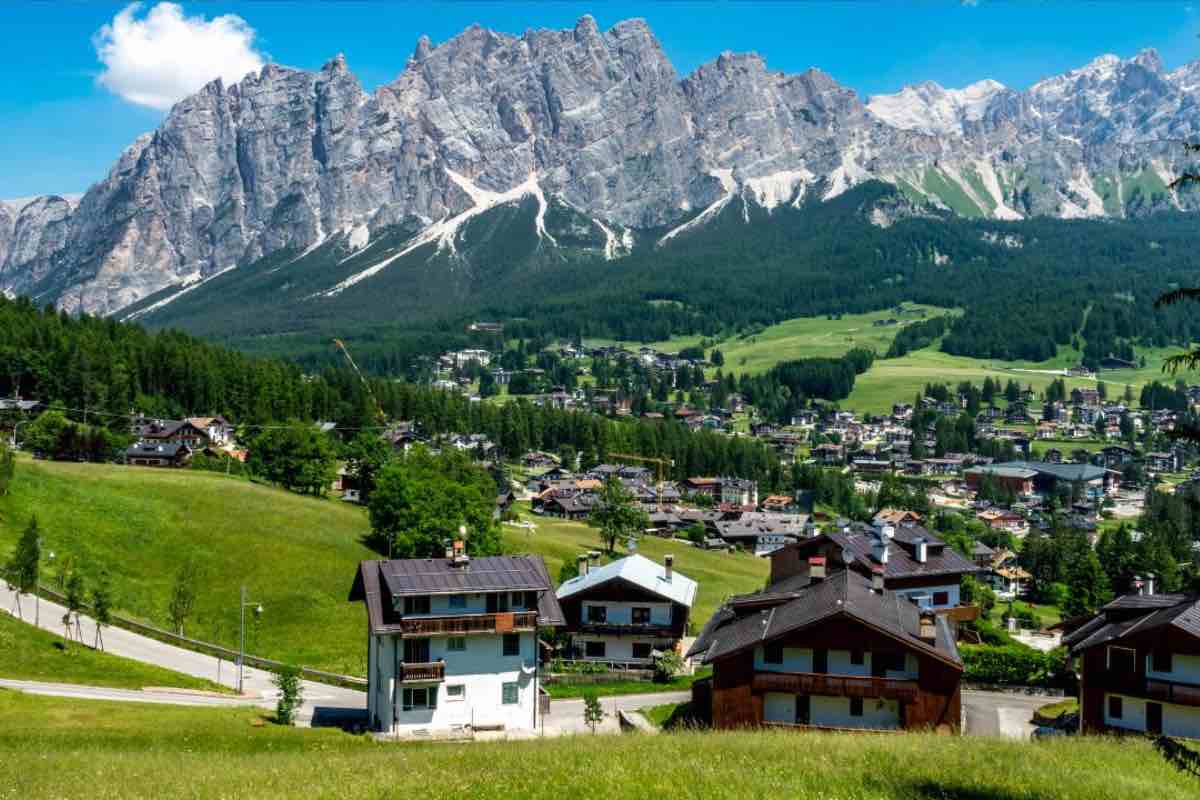 Borgo incastonato tra le montagne