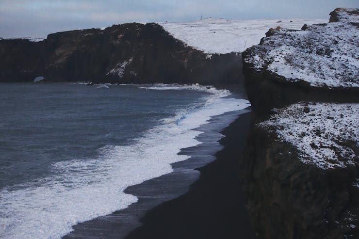 La spiaggia nera in Islanda