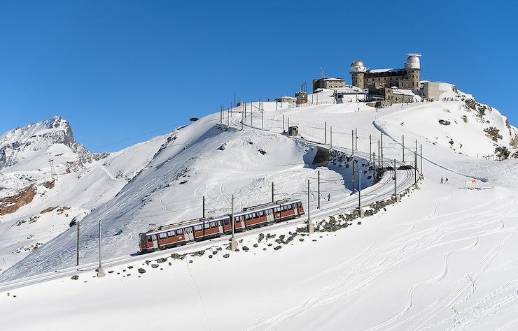 Gornergrat Bahn in inverno