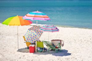 Lasciare ombrellone in spiaggia