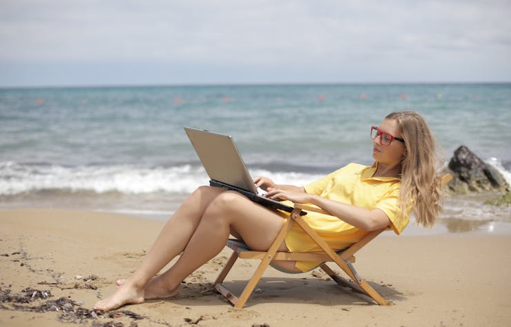 Lavorare dalla spiaggia