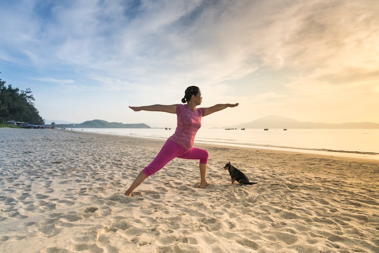 Yoga sulla sabbia