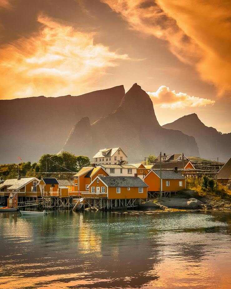 Tramonto in Norvegia