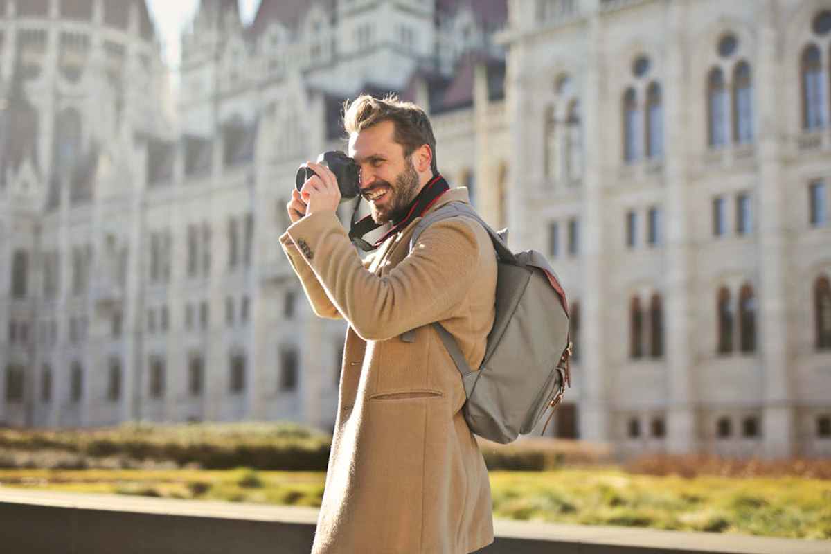 Turista in vacanza